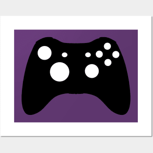 XBox 360 Controller - black Posters and Art